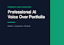 create natural ai voice over from your text in any language